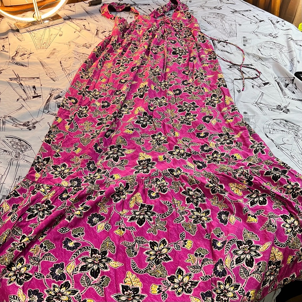 LOFT Pink Floral Dress - Picture 4 of 16